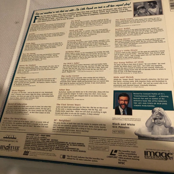 The Little Rascals Volume 2 Laserdisc- 699 $25 or $20 w/offer - Picture 3 of 3